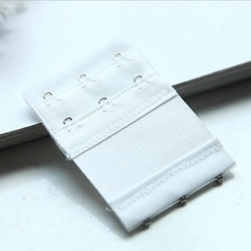 Adjustable Women Bra Elastic Strap Extender 2 Rows 3 Hooks Bra Extenders Nylon Clasp Bra Accessories Bar Strap Connector