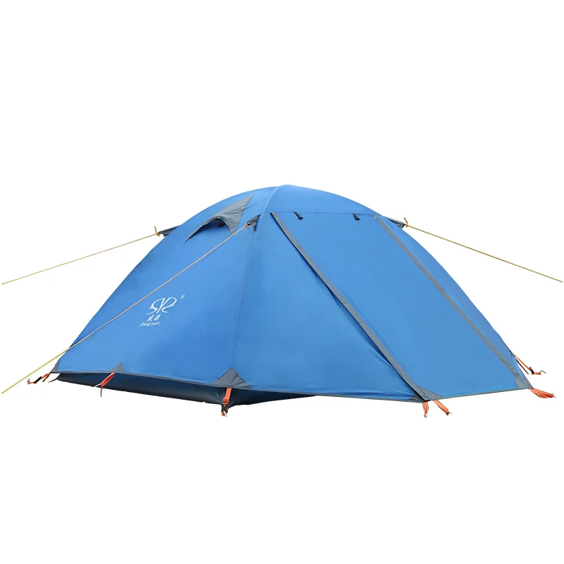 

Double Person Spring Winter Tent Hiking Mosquito Net Ultralight Camping Tents Orange Blue Green Outdoor Rainproof Tent