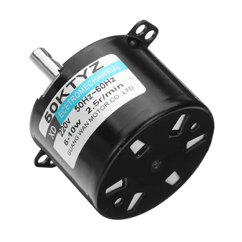 

High Quality 1pc Durable 50KTYZ AC Motor 220V 2.5rpm Synchronous Motor 10W Permanent Magnet Motor