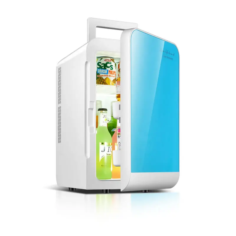 20L холодильник автомобиля двойного назначения небольшой мощности портативный студенческого общежития dormtory холодильник может быть подогрев и coo - Название цвета: Синий