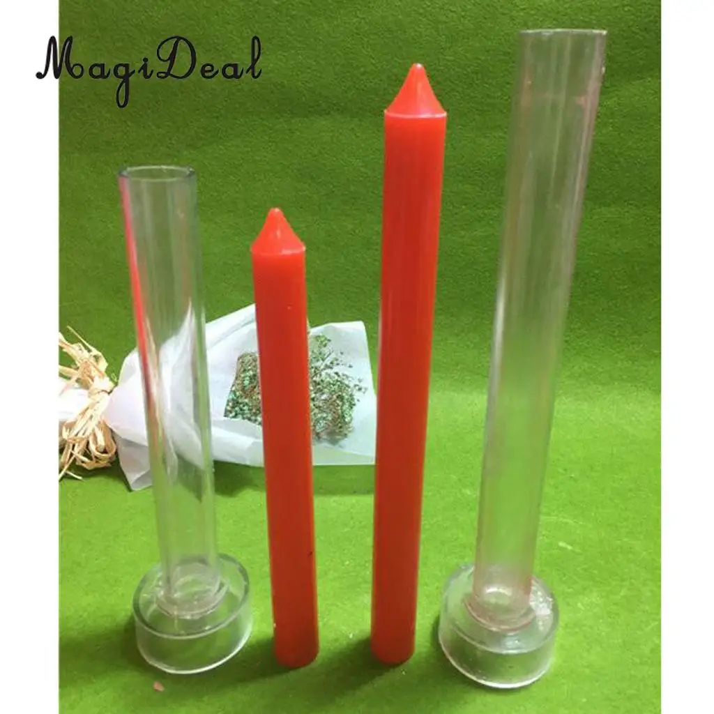 MagiDeal 3 Pieces Plastic Candle Moulds Church Top Molds Durable Holders Models for DIY Candle Making Accessories