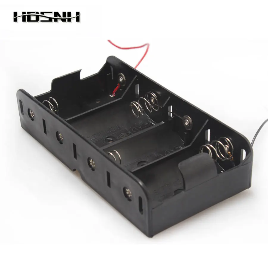 1 2 3 4x 18650 26650 PP3 9V Battery Holder Battery Clip Connector Hard Soft