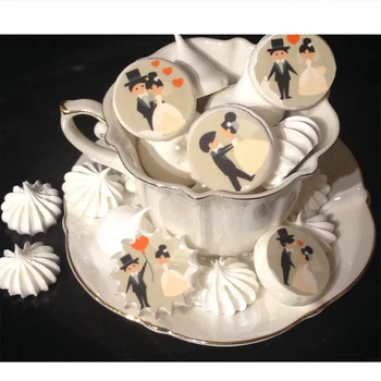 

Just Married Wedding Aniversary Sugar Stamp Transfer Paper Different Pattern Chocolate Decoration Sheet Cake Decorating Tools