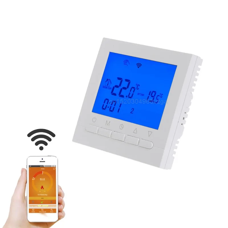 

16A AC 220V WIFI Gas Boiler Heating Thermostat Water/Electric Heating System WIFI Thermostat APP Controls D11 dropship