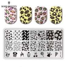 Cute Candy Nail Art Stamp Template Image Plate Nail Stamping Plate Stamp Tools BORN PRETTY BP