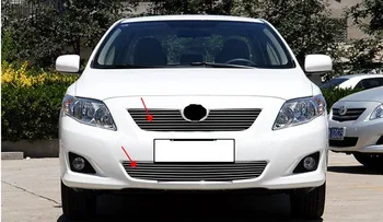 

Stainless steel Front Upper Grill Grille For Toyota Corolla 2008-09 2PCS