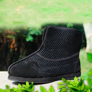 

Manual Strong Cloth Soles Breathable Boots Taoist Shoes Chinese Traditions Footwear Tai Chi Shoes Kung Fu Wushu Shoes