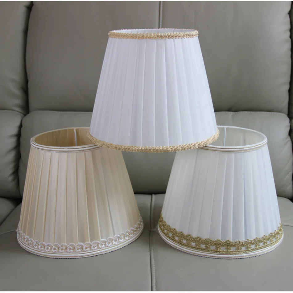 

2pcs/lot Dia 25cm Modern decorative lampshade for table lamp, Big Fabrics Decorative E27 Desk lamp shade, 4cm hole, E27