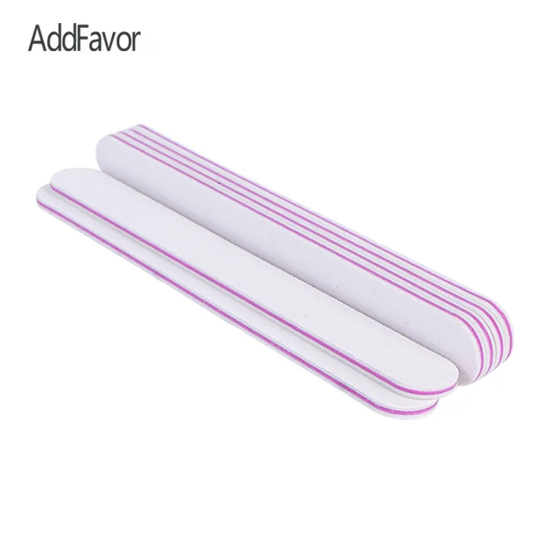 

AddFavor 5Pc Manicure Nail File Buffer Pedicure Beauty Nail Design Sanding Beauty DIY Polishing File Sandpaper Grit Nail File