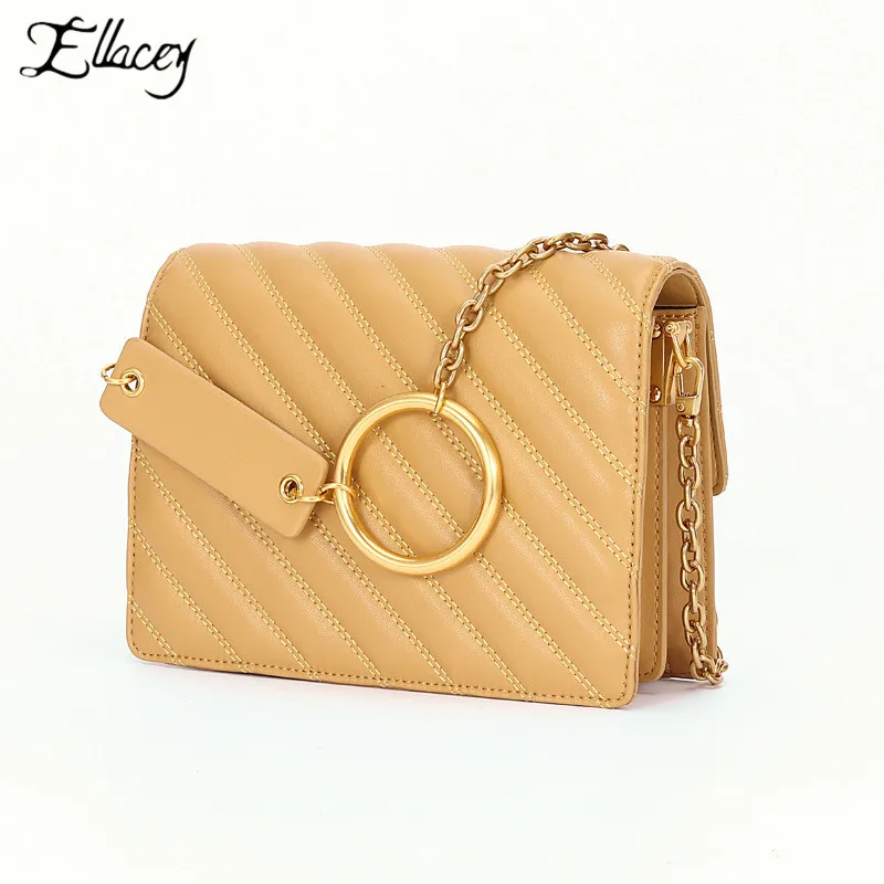 

Luxury Diamond Lattice Candy Women Shoulder Bag Mini Bag New Round Metal Decoration Chain Messenger Bag Crossbody Bag For Women