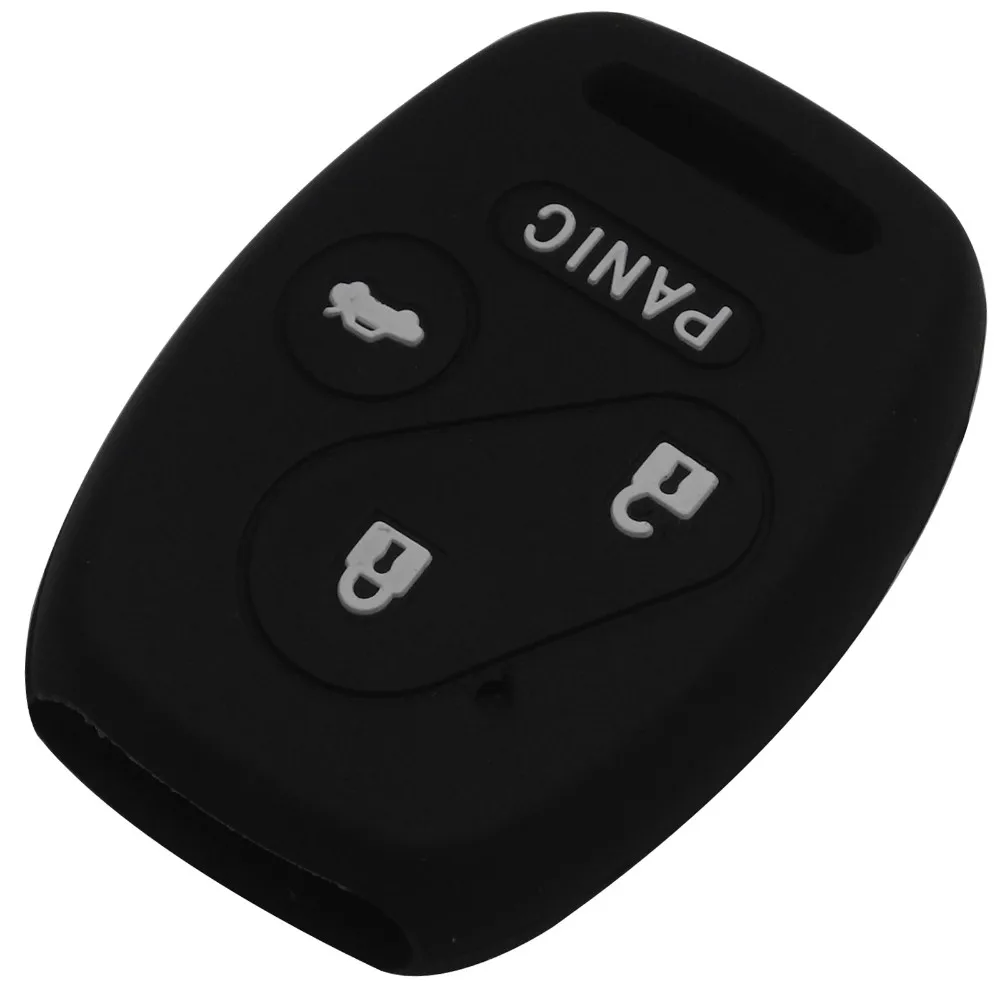 Jingyuqin 20PS 4 кнопки дистанционного управления автомобиля-Стайлинг ключ чехол силиконовый чехол для Honda Accord CRV Civic Pilot Insight Ridgeline