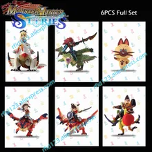 6 шт. NFC Amiibo карта Amiibo Coinfor Monster Hunter