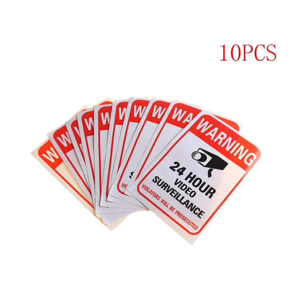 LOT WATERPROOF INDOOR OUTDOOR CCTV VIDEO SECURITY CAMERAS WARNING SIGNS+STICKERS