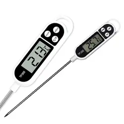 Цифровой термометр для еды, Длинный зонд, электронный термометр для приготовления пищи, для торта, супа, жарки, барбекю, мяса, для кухни с