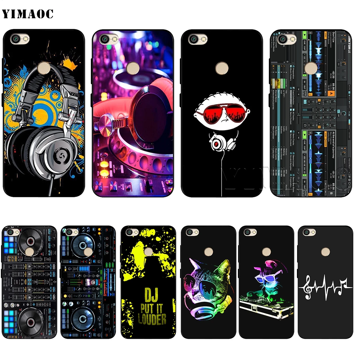

YIMAOC DDJ DJ Music Case for Xiaomi 9T Pro CC9 A3 CC9E Redmi K20 7A for Huawei Honor 20 9X P20 Lite Nova 5i Y9