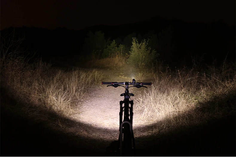 Clearance ROCKBROS Bicycle Light Waterproof 5 Modes Side Warning Night Riding Equipment Power Bank USB Rechargeable MTB Cycling Flashlight 26