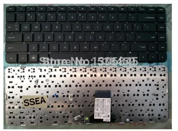 SSEA Новая Клавиатура США для HP Pavilion DM4 DM4-1000 DM4-2000 DV5-2000 ноутбука черная клавиатура |