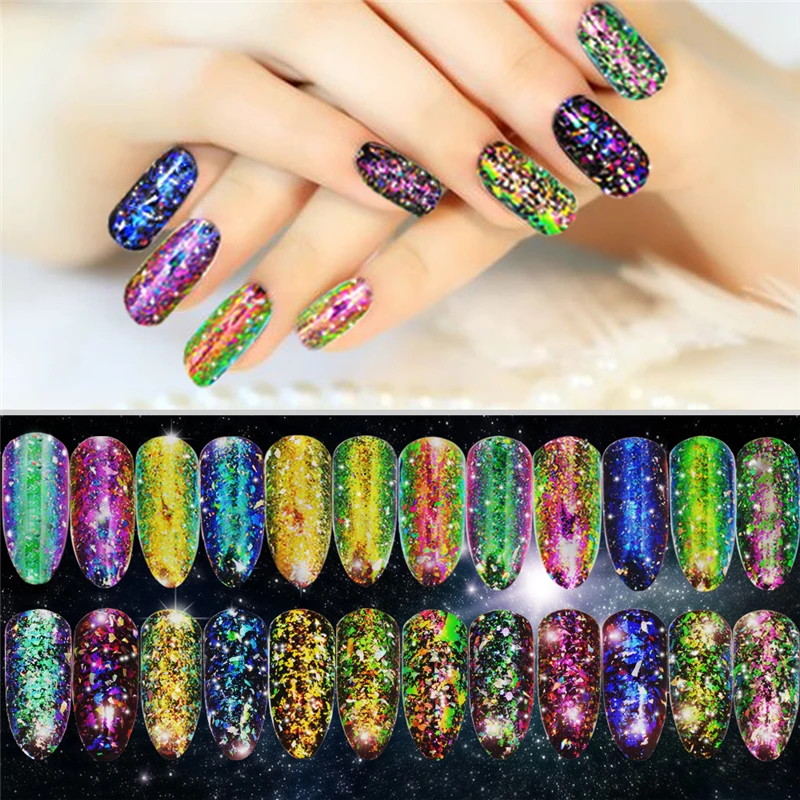 

Nail Jewelry 1pcs Art Glitter Gel Nail Art Glitter Flash Heart Loose Sequins Cream Festival Glitter Nail Decoration Accessories