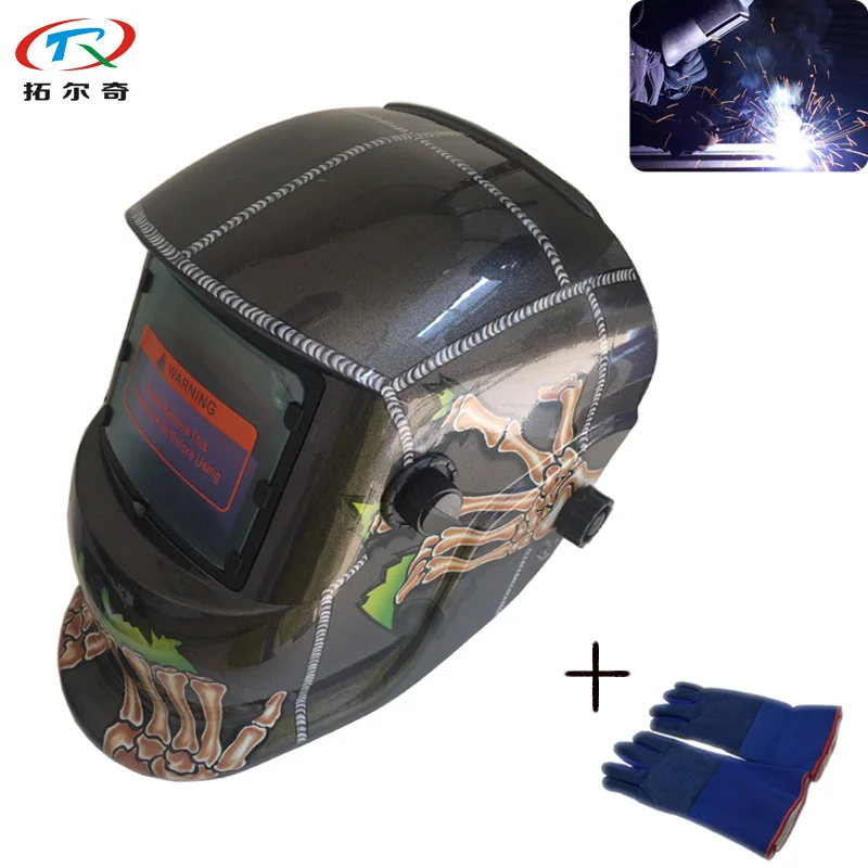 

Arc Plasma Welding Machine Part Electric Mask Tig Chameleon Filter Full Protect Weld Cap Solder Fast Helmet TRQ-HD46-2200DE