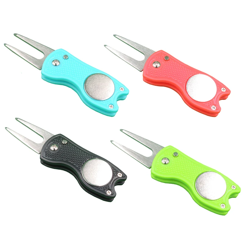 

New Golf Green fork Golf Club Ball Putting Divot Fork Repair Tool Lawn Mark Golf Gift