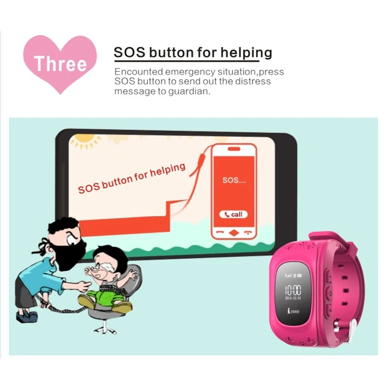 Kebidumei смарт-телефон gps часы Q50 детские часы gps трекер SOS Вызов локатор трекер анти потеря умные часы
