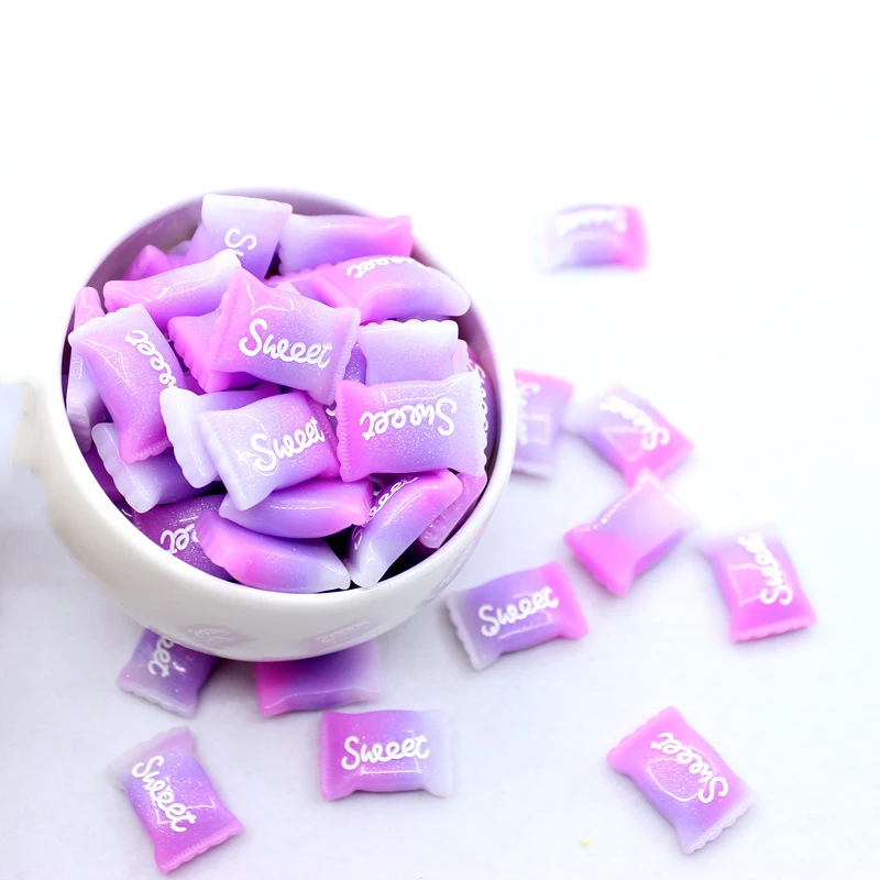 

Happy Monkey 10pcs/pack Candy Additives Slime Charms Supplies Resin DIY Kit Accessories Filler For Fluffy Cloud Clear Slime Clay