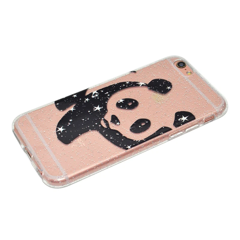 cute cartoon glitter silicone case iphone 5 6 s 7 plus (25)