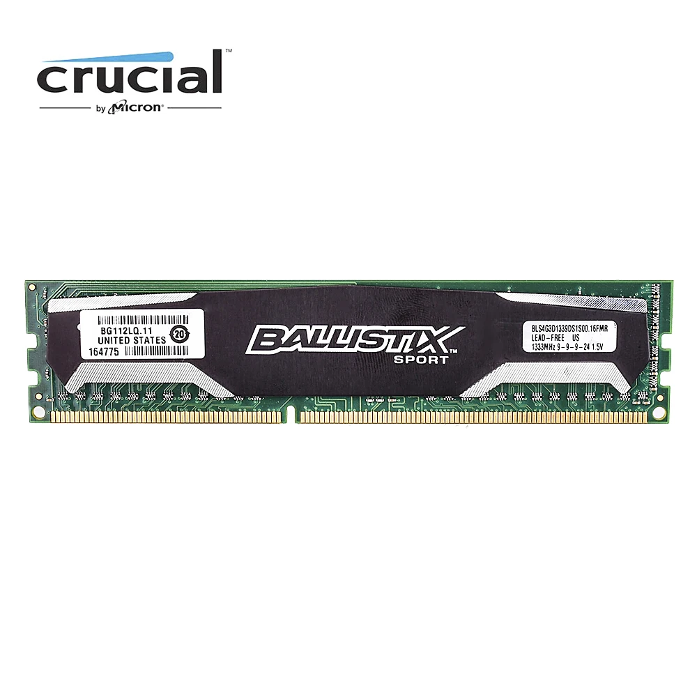 Crucial Ballistix Sport DDR3 4 Гб 1333 МГц 8 ГБ = 2x4 CL9 1 5 в 240pin DIMM desktop memroy|Оперативная память| |