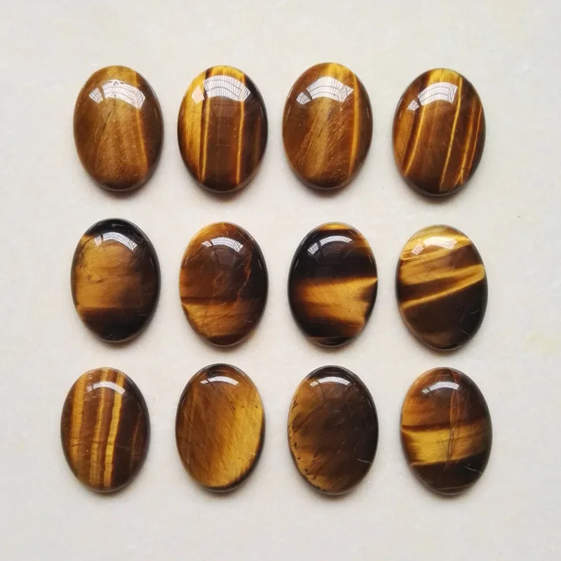 Wholesale Natural tiger eye stone Oval CAB CABOCHON 25mmx18mm stone beads teardrop 12pcs/lot Free shipping