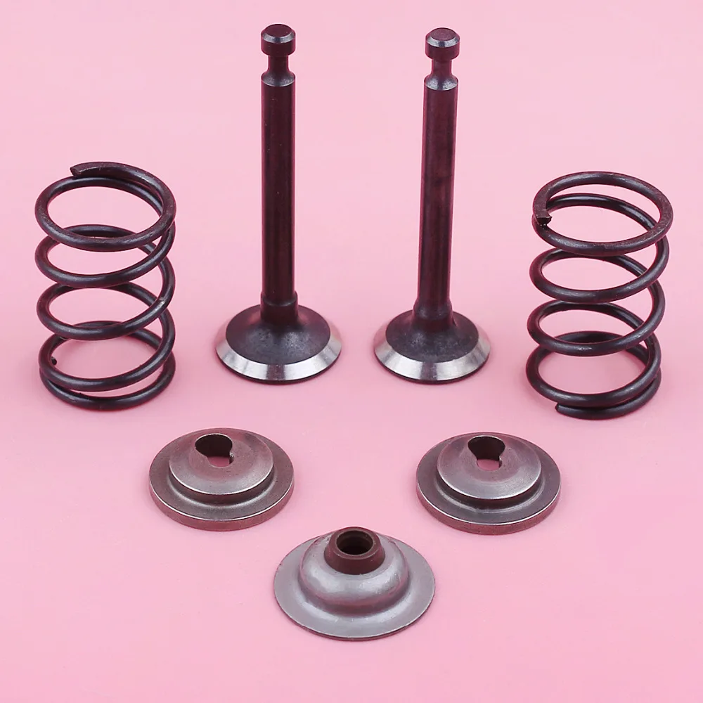 Intake Exhaust Valve Spring Retainer Stem Seal Set Kit For Honda GX25 HHT25S GX 25 Trimmer Brush Cutter Engine Part