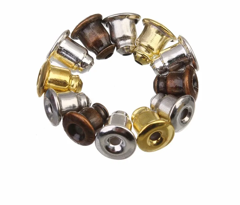 

1000 pieces Bullet Ear Post Nuts Stoppers