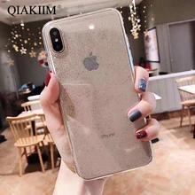 Блестящий чехол для телефона iPhone XS Max X противоударный прозрачный