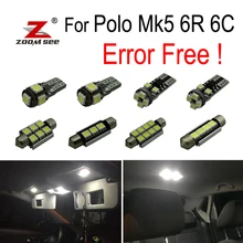13pcs LED License plate lamp font b Interior b font dome map Lights bulb Kit for