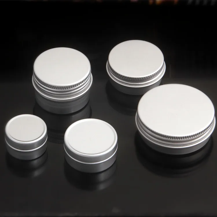 

High-end 10g 15g 30g aluminium cosmetics cream pot, wholesale metal containers with lids ,10g 15g 30 g aluminium cosmetic jars