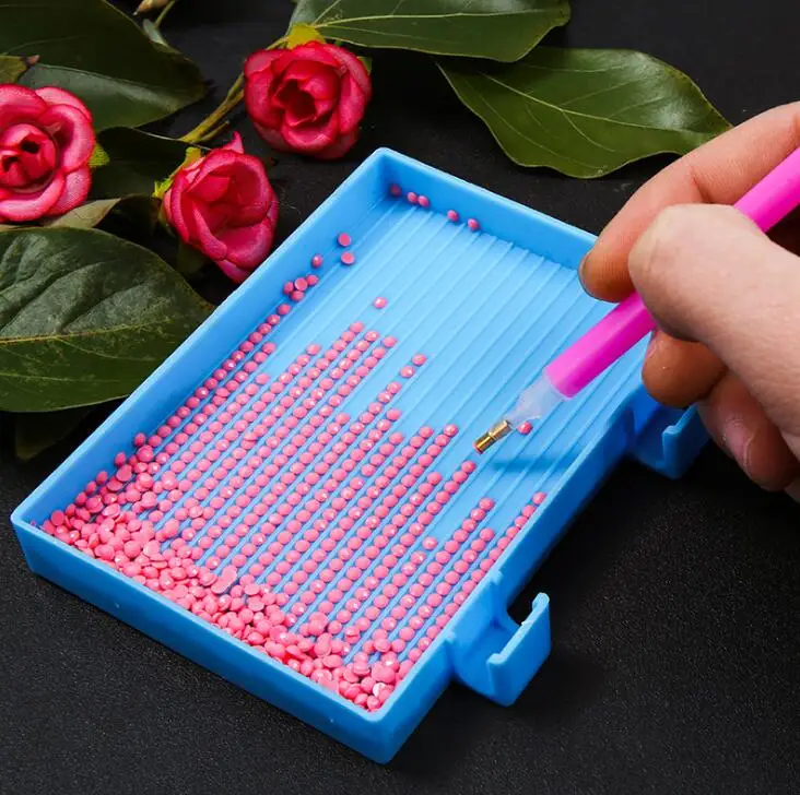 5D DIY Diamond Painting Accessories Tray Drill Plate Large Capacity 5D Diamond Painting Cross Stitch Embroidery Tools LD038