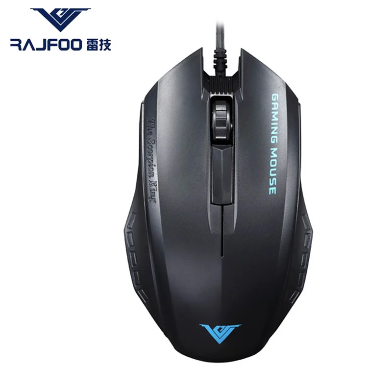 100 True RAJFOO I3 Wired USB Mouse Computer for Mac Business Entertainment font b Gaming b