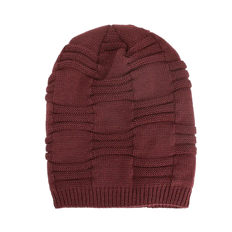 Cycling Cap Winter Warm Hats Women Men Warm Baggy Weave Crochet Winter Wool Knit Ski Beanie Skull Caps Hat Wholesale #2s2 (19)