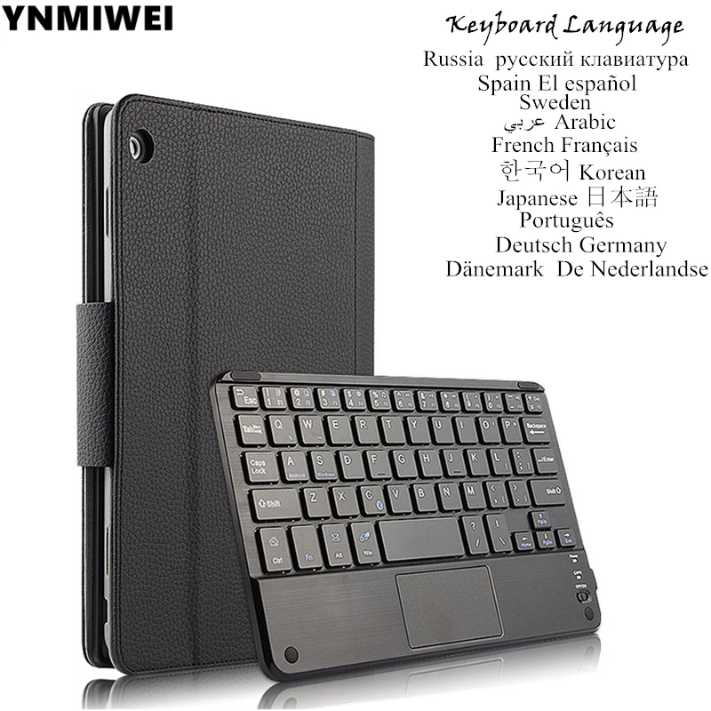 

For Huawei Honor WaterPlay HDN-W09 Bluetooth Keyboard Leather Case Multilingual language
