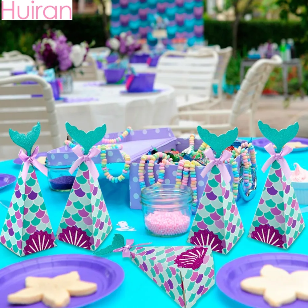 Huiran Mermaid Candy Box Wring Supplies Paper Bags Huiran Mermaid Candy Box Wring