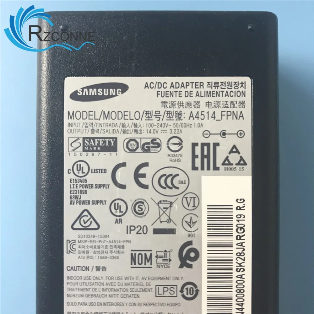Адаптер переменного тока зарядное устройство для Samsung A4514_FPNA 14V 3.22A 45W