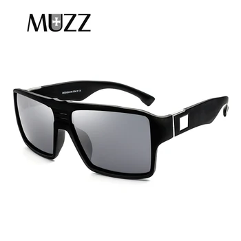 

MUZZ Spied Sunglasses Men's Polarized Color lenses Sunglasses Square Spied Men Rectangle Eyewear 100% UV400