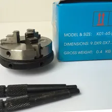 Цанговые патроны Три кулачковый патрон K01-65 ручная дрель патроны 65 мм воздушные патроны M14* 1 резьба