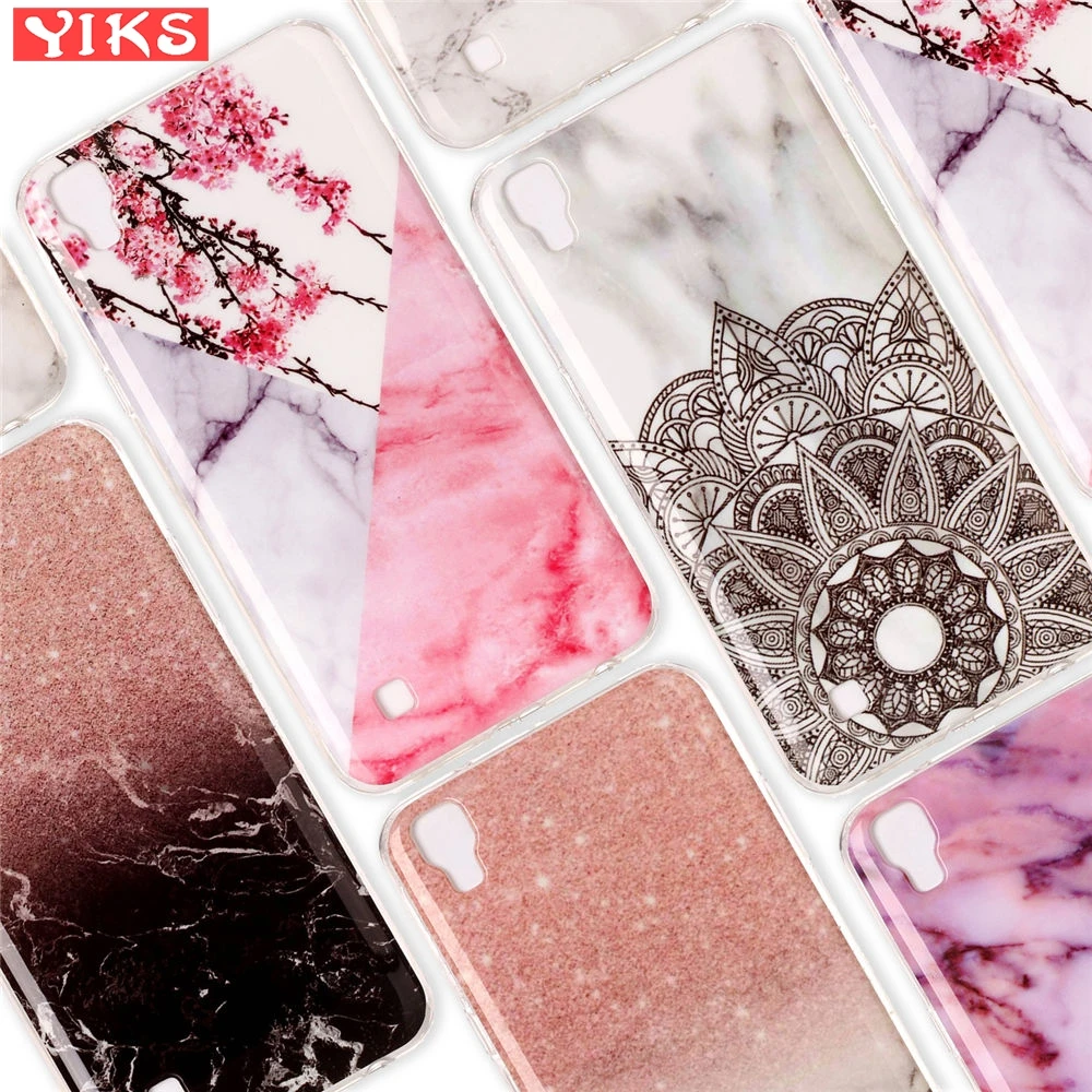 

For LG X POWER Xpower Soft Case Red Marble Stone Silicone Back Phone Cover For LG X POWER K220 Glossy Silicone Case Capas
