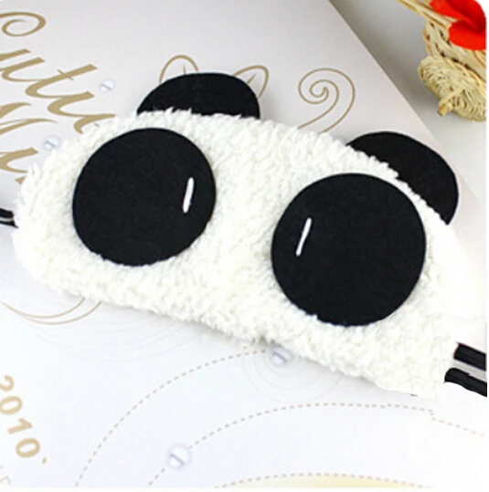 Дропшиппинг Kawaii Panda Спящая Милая маска для глаз Nap мультфильм тени для глаз черная маска для сна повязка на глаза для сна - Цвет: as picture