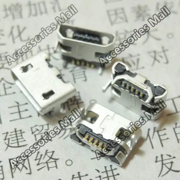 5-200 шт. micro USB jack mini 5-контактный разъем маленький Ox рога прямой рот док-станция