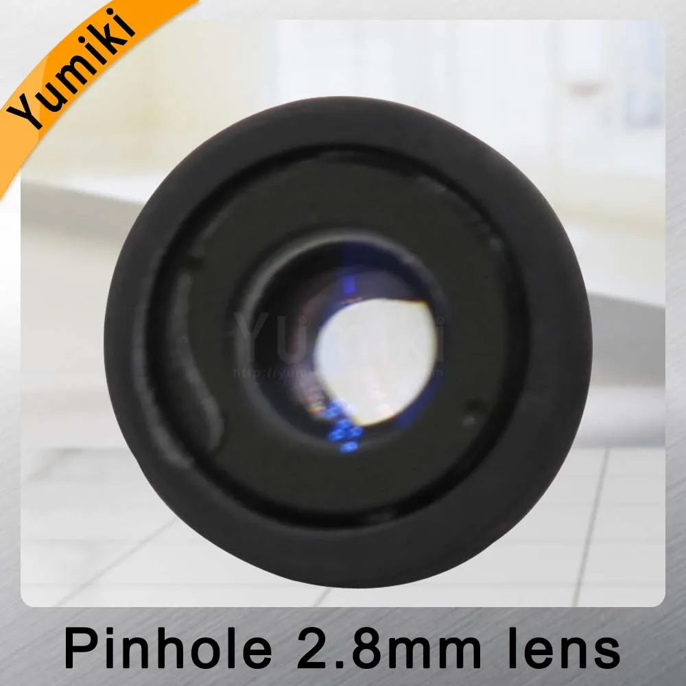  Yumiki infrared surveillance camera pinhole lens 2.8mm M12 thread CCTV lens F2 fixed Iris - 32957437340