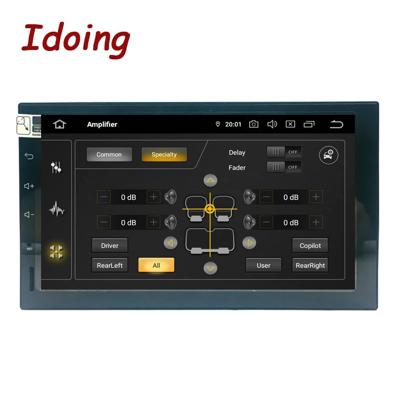 Cheap Idoing 2Din Android 9.0 7"PX5 4G+64G Octa Core Universal Car GPS DSP Radio Multimedia Player IPS screen Video Navigation 2