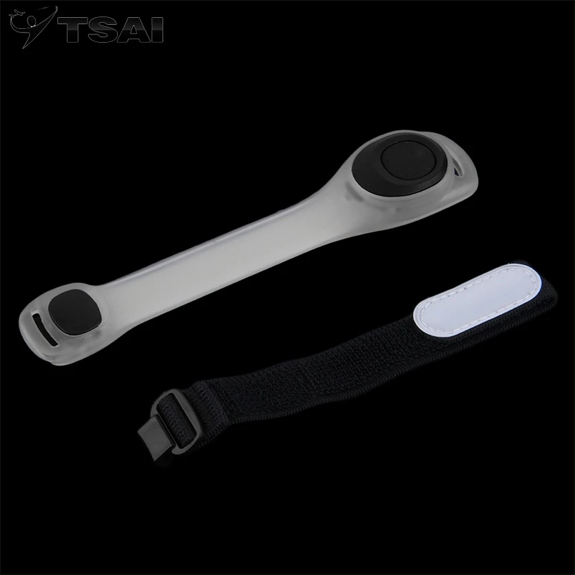 1Pc Reflective Safety Belt Arm Strap Night Cycling Running LED Armband Light
