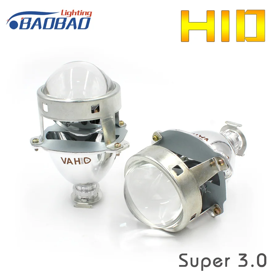 BAOBAO Универсальный 3 0 дюймов Автомобильный VA HID Bi Xenon ксеноновый проектор Объектив