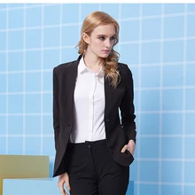 Модный элегантный деловой костюм, изготовленный на заказ Женский черный блейзер, костюм